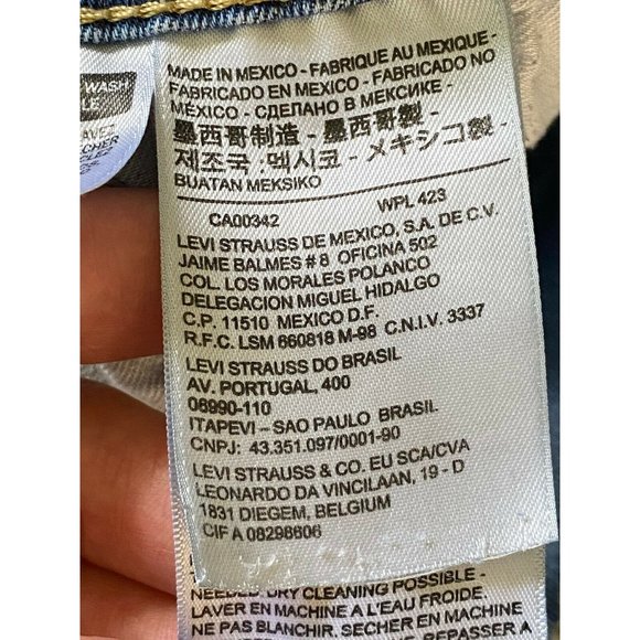 Vintage Levi Strauss 505 Jeans Destroyed Regular Mens 38x32 Light Medium Wash - Picture 8 of 12